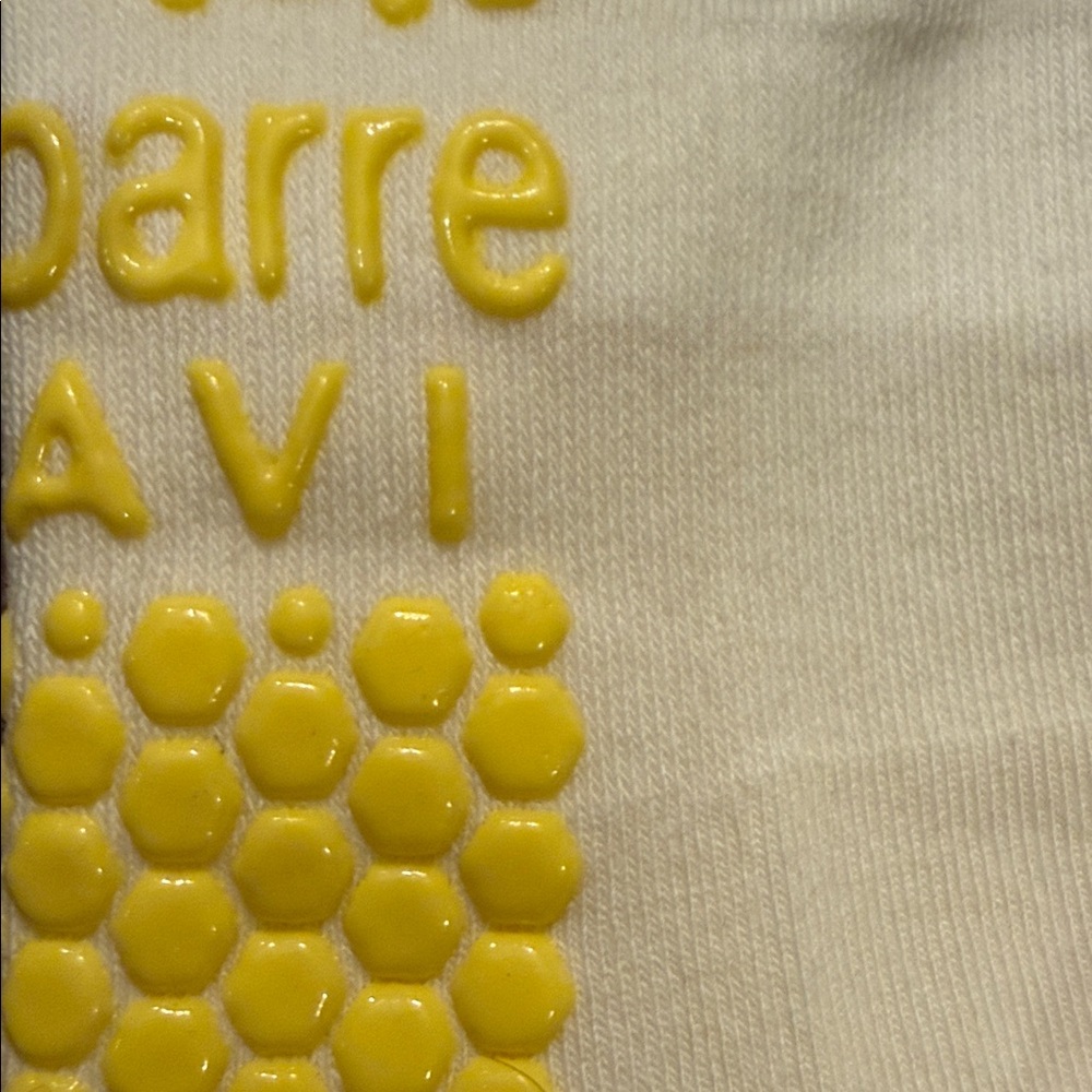 Pure Barre Cream Banana Grip Socks - Picture 4 of 5